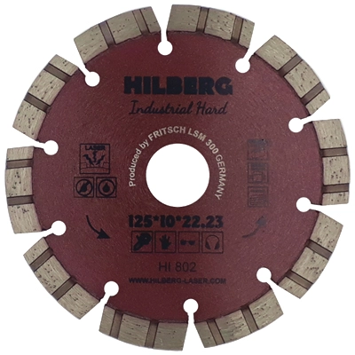 Диск алмазный HILBERG INDUSTRIAL HARD LASER 125X10X22,2 мм