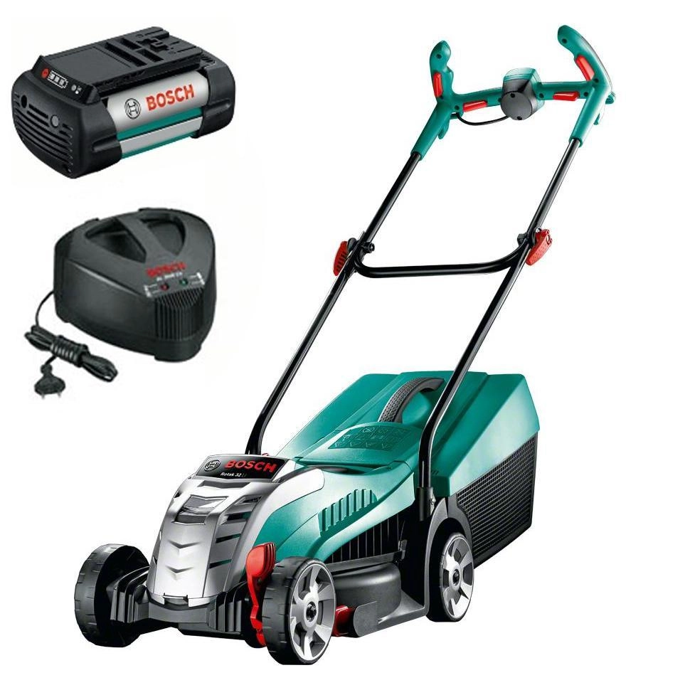 фото газонокосилка bosch rotak 32 li-ion (0600885d06)