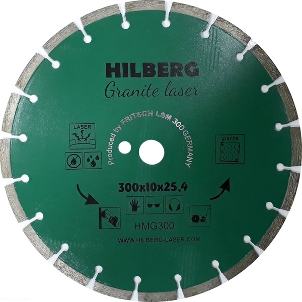Диск алмазный HILBERG GRANITE LASER 300 мм