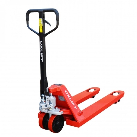 фото ручная гидравлическая тележка oxlift ox25p premium 1150 мм 450 мм 2500 кг