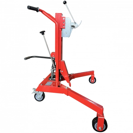 фото ручная гидравлическая тележка для бочек oxlift oxdt350p 350 кг, для паллет