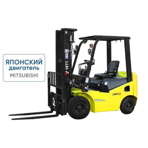 фото дизельный погрузчик с японским двигателем yett drp25-m1k2c-zsm480-ss