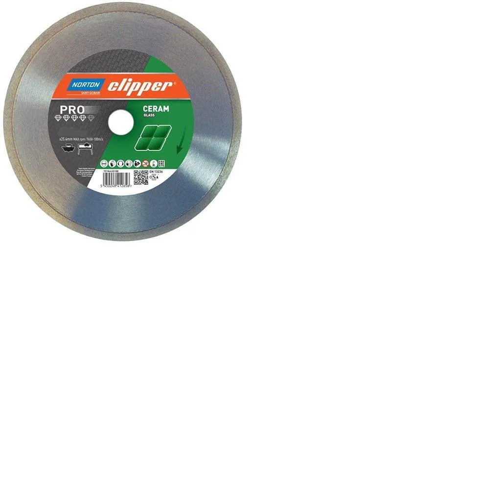 Круг алмазный NORTON PRO CERAMIC GLASS H10 250X25.4 (70184630188)