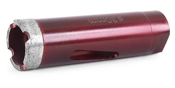 Коронка алмазная MESSER по натуральному камню для работы с подачей воды D75-L70- М14