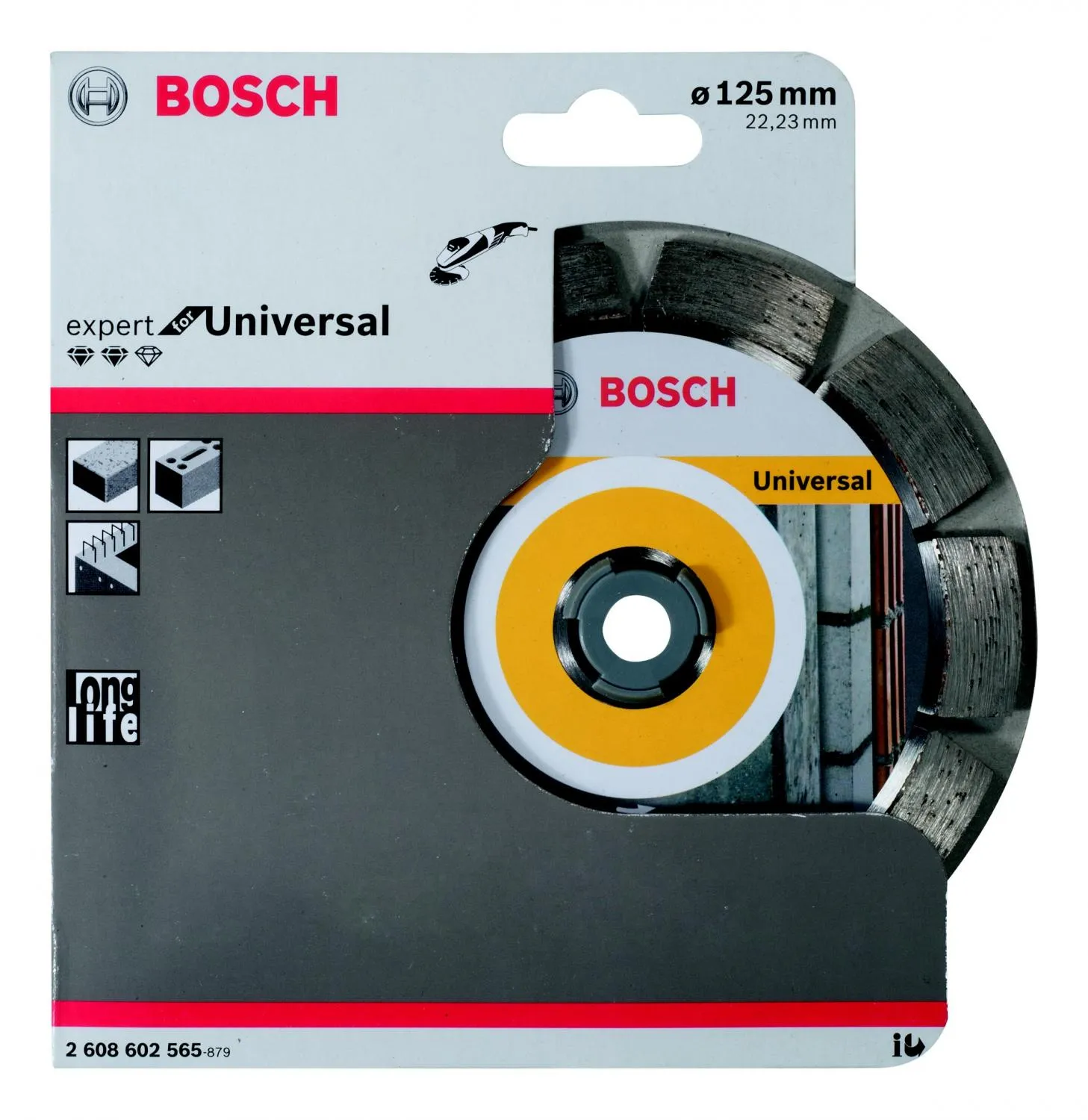 Алмазный диск BOSCH EXPERT FOR UNIVERSAL 125X22 (2608602565) Ф125х22мм универсальный