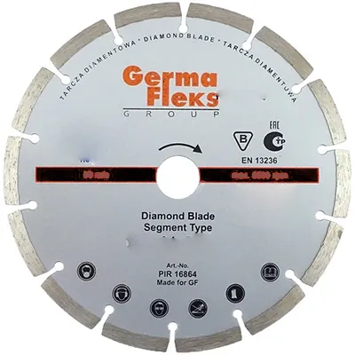 Диск алмазный GERMAFLEX сегмент 350х10х25,4 мм AS асфальт резка сухая (DIAMOND LINE)