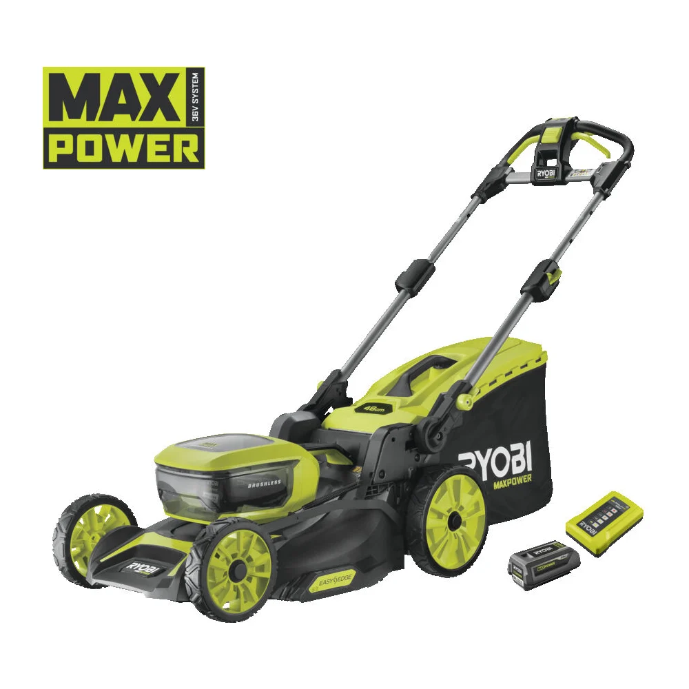 фото бесщеточная газонокосилка ryobi ry36lmxsp46a-150 36в